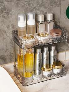 Oaoleer 1pc Light Luxury Bathroom Storage Rack, Transparent Dressing Table Skin Care Product Lipstick Nail Polish Perfume Storage Rack, Removable Desktop Storage Shelf, Makeup Organizer Bag,Room Decor, Bags,Makeup Bag,Vanity,Travel,Make Up Bag,Travel Essentials,Organizer,Storage,Travel Essential,Makeup Organizer,Makeup Bags,Make Up Organizer,Organiser,Toiletry Bag,Desk Organiser,Cosmetic Bag,Makeup Pouch,Make Up Organize,Vanity Accessories,Make Up Pouch,Make Up Bags,Jewellery Box,Pouch,Makeup Brush Holder,Brush Holder,Perfume Organiser,Pouch Bag,Gifts For Women,Christmas Gifts,Gift Ideas For Women - 無色 - 查看 13