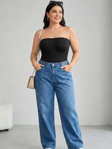 Große Größen 1 Stück Formende Bodysuit für Damen - Formende Shapewear für den gesamten Körper, geeignet für Kleider, Hochzeiten, Alltagstragen und Wochenbett-Erholung - Schwarz - Übersicht 4