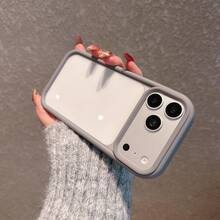 简约透明亚克力手机壳，兼容 17 Pro Max/17 Pro/17 Air/17/16 Pro Max/16/16 Pro/16 Plus/16E/15/15 Plus/15 Pro/15 Pro Max/11/12/13/14 Pro Max/11 Pro/11 Pro Max/12 Pro/12 Pro Max/13 Pro/13 Pro Max/7 Plus/14 Pro/14 Pro Max/14 Plus，硬壳 - 灰色 - 查看 7