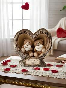 1 Tấm bảng gỗ hình trái tim làm từ rễ cây, khắc tên theo yêu cầu, quà tặng kỷ niệm cho cặp đôi, quà cưới, trang trí nhà cửa, quà kỷ niệm/sinh nhật cho chồng/vợ, thích hợp để trang trí đám cưới, trang trí nhà cửa, quà tặng ngày Valentine, trang trí phòng khách, quà tặng ngày của Mẹ. - Thú vật - Xem 6