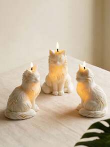 Maine Coon Cat Scented Candle Silicone Mold DIY Sitting Kitten Epoxy Resin Plaster Ornament Silicone Mold - Kitten Mold - View 5