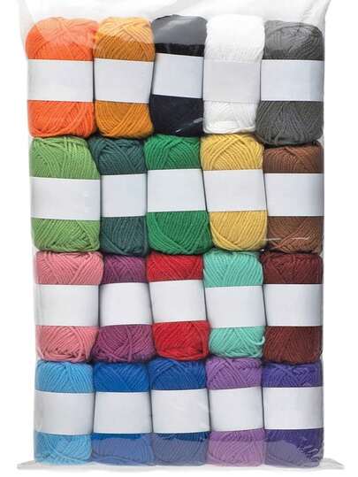 20 Colors 10g Acrylic Yarn Craft Kit, Handmade Knitting Sweater Yarn, Chunky Scarf Yarn And Creative Weaving