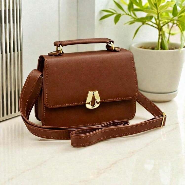 New Collection Women's Mini Crossbody And Hand Bag - 鏽棕色 - 查看 1