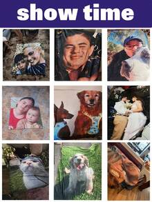 1pc Customized Photo Fleece Blanket, Personalized With Family, Pet, Couple Photos, Best Gift For Mother's Day, Father's Day, Valentine's Day, Friends - Style 3 - View 9