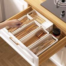 2/1个可折叠塑料收纳盒，多功能抽屉式收纳盒，大容量衣柜整理盒，化妆品收纳盒，袜子收纳盒，适用于衣柜整理、桌面收纳、房间收纳 - 奶油色門 - 查看 8