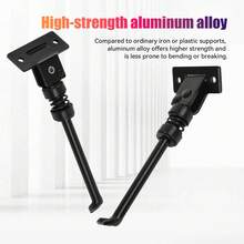 Soporte de patinete eléctrico de 10 pulgadas, accesorio de extensión de soporte de metal fijo lateral para tabla de pie KUGOOM4 - Negro - Ver 6