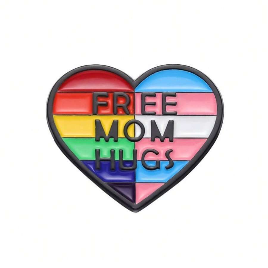 Creative Rainbow Series Paint Brooch Set Metal Commemorative Badge Clothing Backpack Decorative Pin - XZ9499 - 查看 1