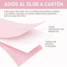 Juego de 10 Organizadores para Cajones,Separadores Plegables para Armarios para Organizar Ropa Interior,Calcetines,Corbatas,Bufandas y Mucho Más (Rosa) - Rosa - Ver 5