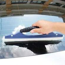 Cars Window Wash Clean Wiper Plate Silicone Car Wiper Board Windshield Cleaner Brush Scraper Squeegee Drying Blade Cleaning Tool - A - View 1