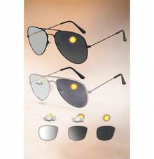 2 Lentes Fotocromáticos Par Computadora Anti Luz Azul Pf6169 - Negro - Ver 8