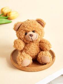 1个新款卡通卷毛泰迪熊毛绒玩具钥匙扣挂件，可爱钥匙圈，手机壳配件，包包挂饰，汽车钥匙链，背包装饰，适合休闲外出、秋冬季、婚礼、生日、节日，可作为送给男友、女友、家人、老师、好朋友、同学的礼物 - 彩色 - 查看 12