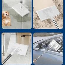 Automatic Mop, Zero-Touch Gap Dust Cleaner With 39' Lazy Mop Stick & Locking Head, Disposable Dust Mop For House Wall Bathroom Toilet Corners Multi Surface Cleaning With 4 Cloths - 拖把(送4塊拖布) - 查看 4