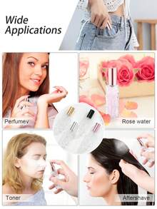 Bộ 5 chai/tủ đựng nước hoa hình quả mướp đắng 10ml, kèm 1 phễu, 1 bình xịt mini cầm tay, chai xịt nước hoa tái sử dụng - có thể nạp lại và tái sử dụng lâu dài, chai xịt mỹ phẩm dạng phun sương mịn, chai xịt dưỡng ẩm, hộp đựng, du lịch. - Nhiều màu - Xem 6