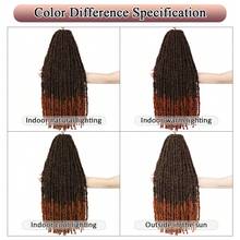 24 Inch Single Pack Crochet Braided Wig, Pre-Twisted Distressed Brown Butterfly Braids, Long Soft Faux Braids, Pre-Looped (M30) - Multicolor - View 7