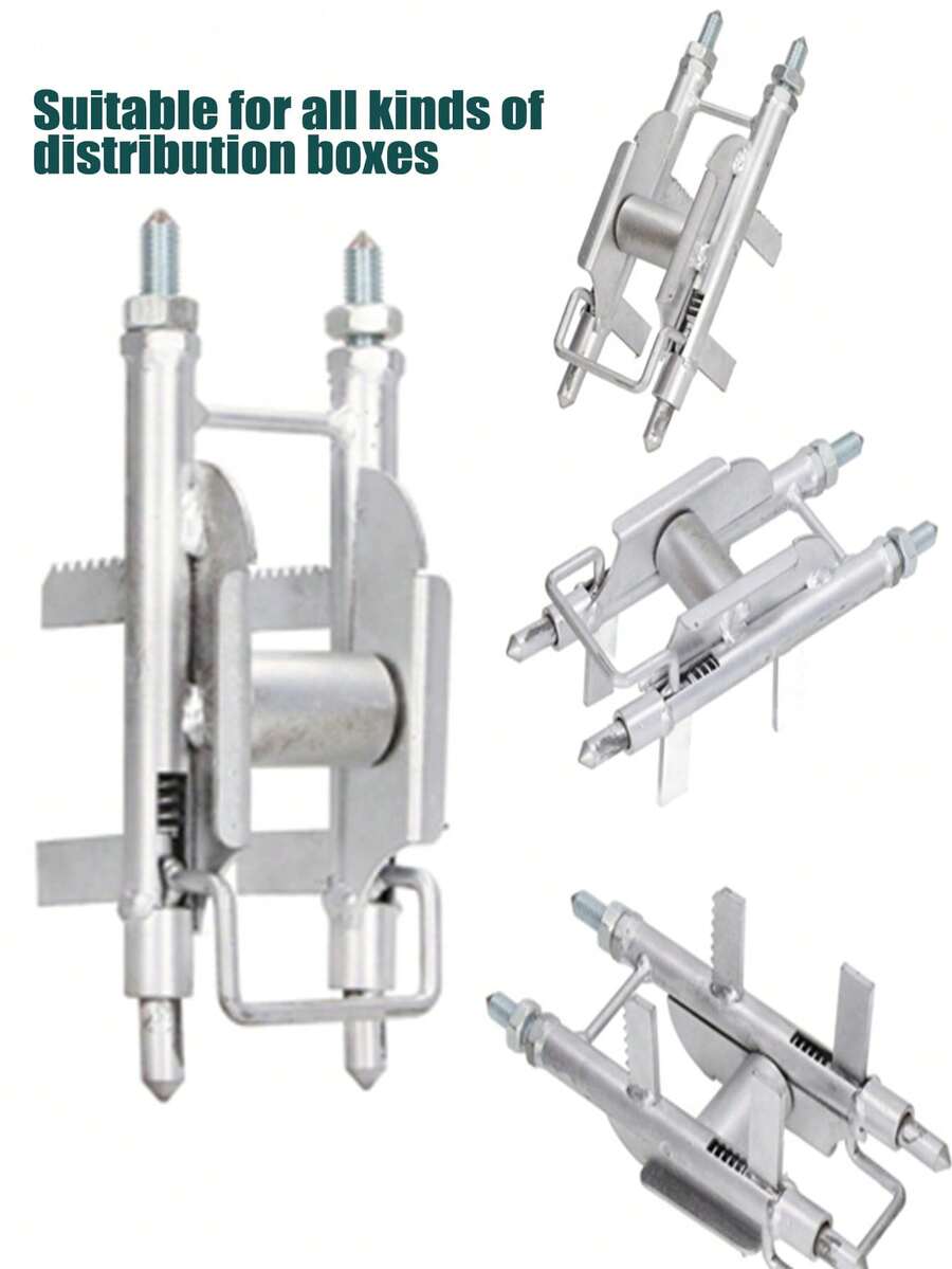耐用金属单线拉线器，带辅助滑轮，方便布线，电气布线工具 - 銀色 - 查看 1