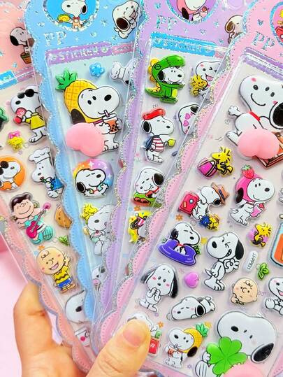 糖果浮雕贴纸、透明贴纸、卡通3D贴纸、可爱宠物3D贴纸、公主风3D贴纸、3D浮雕贴纸、3D立体贴纸、浮雕装饰贴纸、节日装饰自粘3D贴纸、手工DIY、礼品装饰、社交贴纸（重启生活）、送给朋友、女儿、儿子的礼物