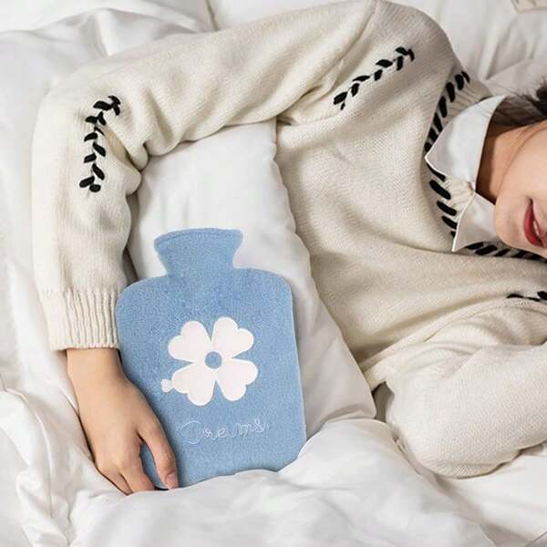 Hot Water Bag With Plush Handbag Cover, Hot Water Bag With Cover, Essential Item For Menstrual Period, Hot Water Bag For Neck And Shoulder, Hand And Foot Warmer