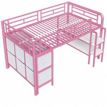 Kids Bed Frames, Headboards & Footboards - Pink + Metal + 90cm*200cm - View 6