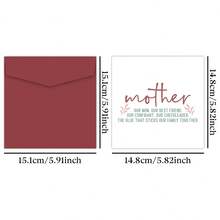 1pc Funny Mother's Day Greeting Card With Envelope, Our Mom Our Best Friend Card, Mom Birthday Card, Mother's Day Gift From Daughter Son, Birthday Gift For Mom, Thank You Card - A - View 2