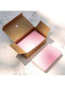 100 Stücke/Packung leere Karteikarten aus Papier für handgeschriebene bunte Englisch Vokabelkarten, stabiler Box Notizzettel, tragbare Lernkarten - 100 Stück/Karton Karten - Übersicht 24
