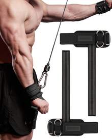 MANUEKLEAR Non-Slip Wrist Straps For Weightlifting Deadlifting, Gym Lifting Straps With D Rings For Cable Machine Workout, 10mm Neoprene Padded Weight Lifting Wrist Wraps For Men Women - màu đen - Xem 2