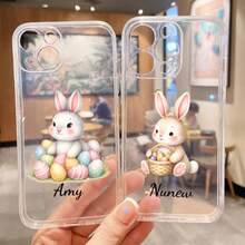 Customized Easter Name Phone Case, Customized Name Phone Case, Apple 12/13/14/15/16 Pro Plus Max And Galaxy Series, Perfect For Daily Gifts And Holidays, Romantic Easter Gifts - Multicolor - View 8