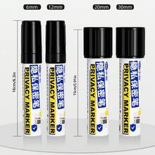 1支宽头速干修正液/笔，适用于快递标签、热敏纸，速干修正液可用于遮盖个人信息和送货地址。 - 黑色 - 查看 2