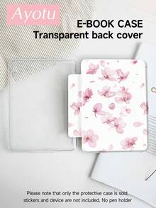Ayotu 1pc Cherry Blossoms Pattern Tablet Case & Kindle E-Book Case Compatible With IPad 10th Generation, IPad 11/Air 4th/Air 7th/9.7 Inches, Compatible With Samsung Galaxy Tab A9 Plus, Kindle (11th Generation-2024 Release)(6 Inch), Kindle Paperwhite 12th Gen 2024, Great Holiday Gift, Stylish And Simple Pattern. - Multicolor - View 7