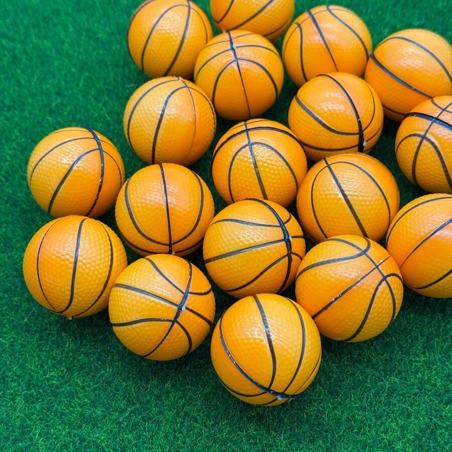 5个/10个/20个迷你篮球比赛纪念品PU球复活节派对礼物游戏奖品家居装饰生日礼物 - 彩色 - 查看 1