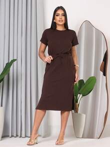 Casual Elegant Conservative / Modest Knot Beach - Óxido marrón - Ver 8