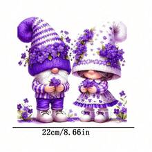 1pc/2pcs/3pcs Vivid Purple Dwarf Patch Durable Heat Transfer Stickers, For DIY T-Shirts, Sweatshirts, Jeans, Hoodies, Backpacks, Jackets, Handbags, Pillows - 3PCS-s - View 4