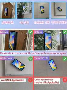 1个硅胶粘性手机支架，吸盘式手机支架，自拍视频免提手机支架，指环手机支架 - A - 查看 2