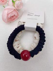 2 卡（4 个）玫瑰花休闲涤纶纤维大号发爪夹，亚克力发爪，发圈，发爪，彩色发饰，时尚 - 彩色 - 查看 5