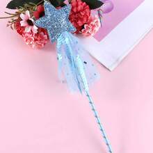 Magical Wand, Fairy Wand, Flashing Star Fairy Wand, Cartoon Cute Party Performance Props - Multicolor - View 3