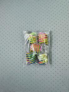 4个/20个/40个猫弹簧玩具，室内互动螺旋玩具，彩色塑料弹簧，适合小猫追逐、拍打和啃咬。 - 彩色 - 查看 10