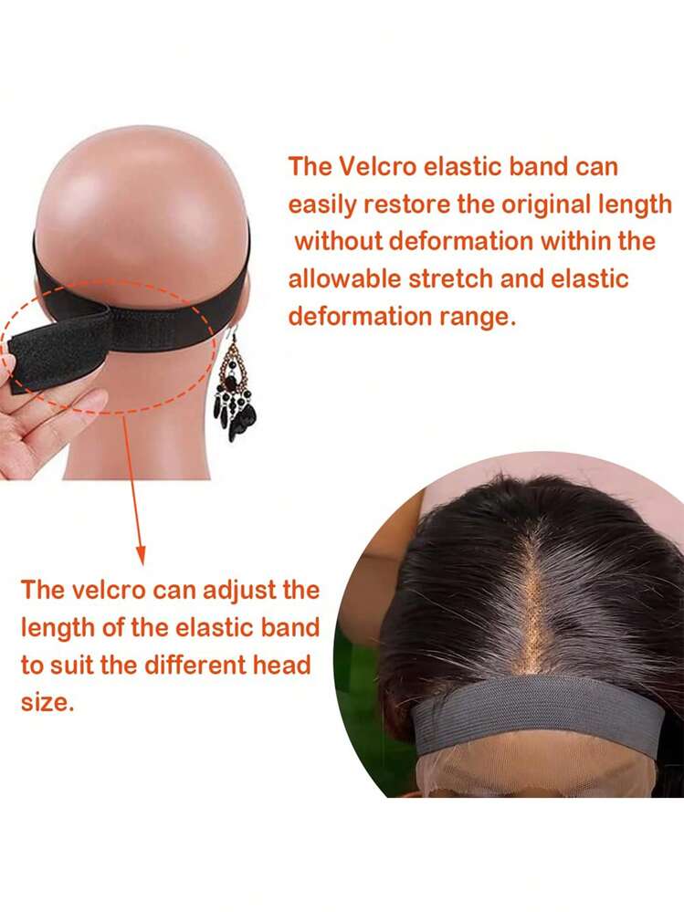 11 Piece Wig Stand Set, 2 Foldable Wig Headrests, 2 Hair Nets, 1 Grip Strap, 2 Hair Clips, And 4 Hair Combs. The Combination Set Is Suitable For Travel And Home Use, Making It More Lightweight And Efficient. - Black - View 5