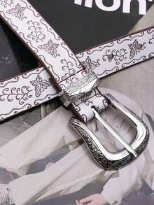 1pc Retro Butterfly Pattern Women's Elongated Waist Belt, Y2K American Aesthetic Style, Unique Carved Details, Versatile With Jeans And Casual Wear, Minimalist Yet Eye-Catching Design, Suitable For Punk Street Style - Multicolor - View 9