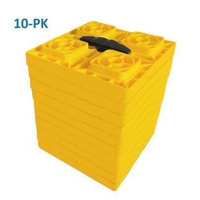 10PCS Set Heavy Duty RV Leveling Blocks, Wheel Leveling Devices, Camping Car Truck Leveling Stabilizing Blocks, Stackable Jack Pads, Jack Blocks, Jack Pads, Tire Anti-Skid Device, Tire Lifting Blocks, RV Stabilization, Reinforced Stability, Non-Slip Surface, Tire Balance, Perfect For RV, Car, Pickup, Camper, Trailer, Truck, UV Resistant, Perfect For Any Surface,