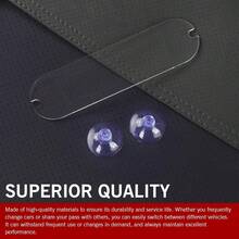 2pcs Car Windshield Toll Pass Holder Clips, Acrylic Card Clips With Strong Suction Cup, Fit Most Toll Passes - 2-piece Set - View 4