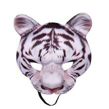 Animal Print Masks, Party Makeup Masquerade Photo Props, Animal Half Face Masks, Makeup Masquerade Carnival Party Cosplay Props, Half Face Animal Tiger, Lion Masks - Animal Masks - View 1