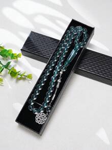 1 pieza Estuche de regalo premium con set de 45 piezas de pulsera con cuentas de perlas, rosario de oración diaria - Multicolor - Ver 14