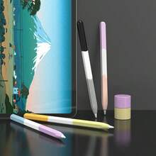 彩虹硅胶保护套/保护壳，兼容 Apple Pencil 第一代/第二代，防摔保护套，送给母亲、家人、朋友、孩子，生日、节日礼物 - 彩色 - 查看 1