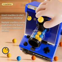 3 In 1 Desktop Marble Shooting Game, Interactive Parent-Child Toy, Compact & Portable, Best Gift - Multicolor - View 7