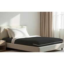 Double Gel Knit Mattress Cover With Zipper - 黑色 - 查看 15