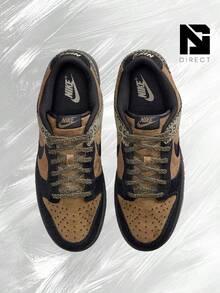 Nike Dunk Low Retro Camo Olive– Men's Lifestyle Sneakers – Shoes For Man -Vintage-Spring & Summer-Inspired Running Shoes, Shock-Absorbing Comfort, Gym To Streetwear Casual Wear-Easter Gift–HV4452 300 - Brown Kelp/Black/Medium Olive - 查看 3