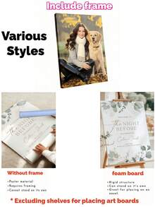 Customizable Welcome Sign | Personalize With Photo And Text, Suitable For Weddings, Parties And Special Events - Multifunctional Decor, Floor Standing, Material - Multicolor - View 4