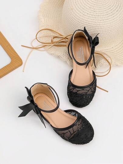 1 Pair Spring Lace Flat Shoes For Female Students, School, Outdoor, Comfortable, Baby First Walking Shoes, Fashion Infant Shoes, Toddler Lace Cloth Shoes, Little Girls Outdoor Flat Leather Shoes