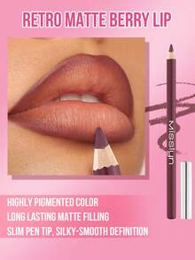 MISSLYN 丝滑唇线笔，顺滑易涂，持久显色，精准勾勒唇形，防晕染，一笔成型，丝滑柔润，打造立体唇妆，木质笔身设计，经典铅笔造型，中等硬度笔芯，适合初学者使用。 - #138 - 查看 4