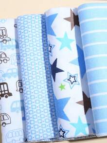 4 chiếc chăn quấn mềm mại cho bé, chăn dễ thương cho trẻ sơ sinh - Nhiều màu - Xem 4