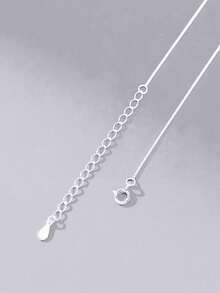 ELSEDES 1 pièce Collier pendentif en forme de croix en argent sterling S925 fait main avec des pierres précieuses scintillantes, bijou de qualité convenant pour le port quotidien des femmes - Argent - Voir 7